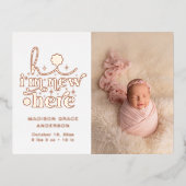 お誕生日おめでとうはがき | I'm New Here 箔招待状ポストカード (正面)