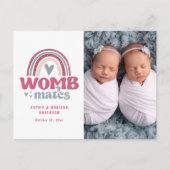 お誕生日おめでとうはがき | Womb Mates 案内ポストカード (正面)