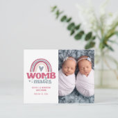 お誕生日おめでとうはがき | Womb Mates 案内ポストカード (スタンド正面)
