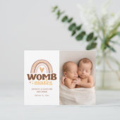 お誕生日おめでとうはがき | Womb Mates 案内ポストカード (スタンド正面)
