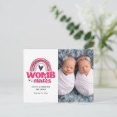 お誕生日おめでとうはがき | Womb Mates 案内ポストカード (スタンド正面)