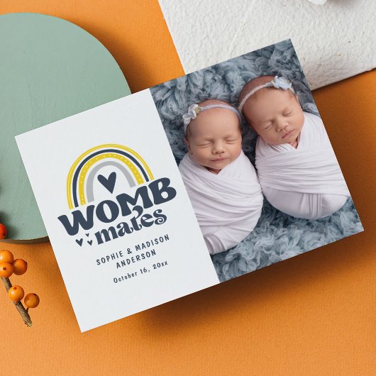 お誕生日おめでとうはがき | Womb Mates 案内ポストカード