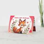 お誕生日おめでとうカードにぴったりな愛らしいデザイン カード (正面)