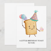 お誕生日おめでとうカード少しの祝福をあなたに 招待状 (正面/裏面)