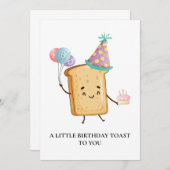 お誕生日おめでとうカード ちょっとしたお祝いの言葉をあなたに 招待状 (正面/裏面)