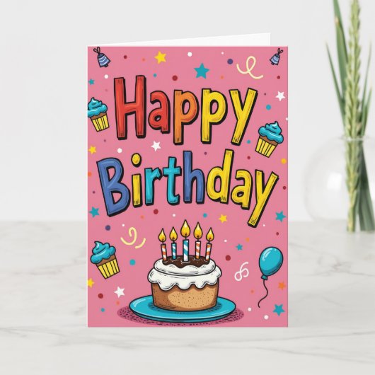 お誕生日おめでとうカード カード (正面)