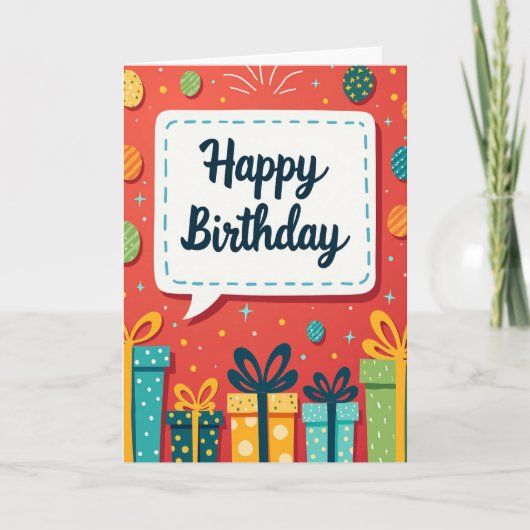 お誕生日おめでとうカード カード (正面)
