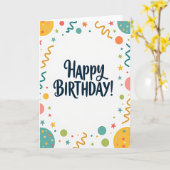 お誕生日おめでとうカード カード (黄色い花)