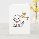 お誕生日おめでとうカード カード (黄色い花)