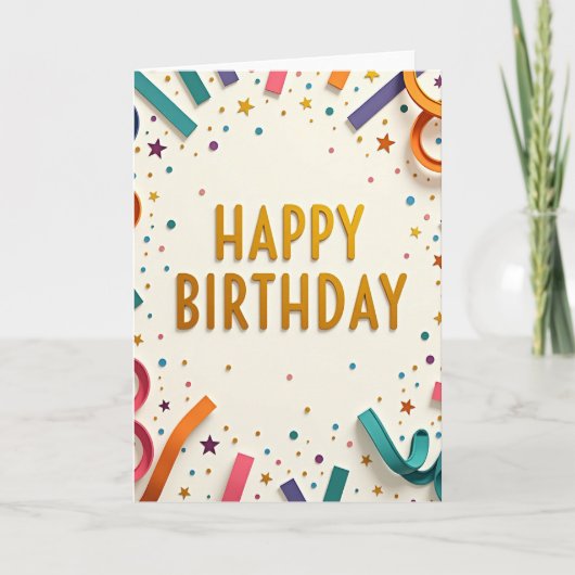 お誕生日おめでとうカード カード (正面)