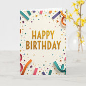 お誕生日おめでとうカード カード (黄色い花)