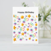 お誕生日おめでとうカード カード (スタンド正面)