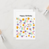 お誕生日おめでとうカード カード (正面/裏面インサイチュ)