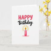 お誕生日おめでとうカード カード (黄色い花)