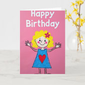 お誕生日おめでとうカード カード (黄色い花)