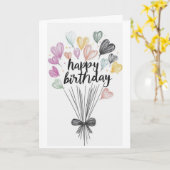 お誕生日おめでとうカード カード (黄色い花)