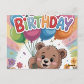 お誕生日おめでとうカード ポストカード (裏面)