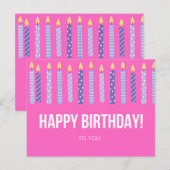 お誕生日おめでとうカード ポストカード (正面/裏面)