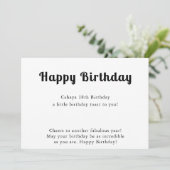 お誕生日おめでとうカード 招待状 (スタンド正面)