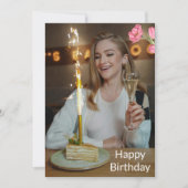 お誕生日おめでとうカード 招待状 (正面)