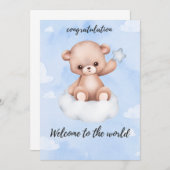 お誕生日おめでとうカード 招待状 (正面/裏面)