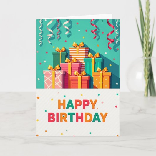 お誕生日おめでとうギフトカード カード (正面)
