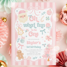 お誕生日おめでとうクリスマスのリボン １歳の誕生日