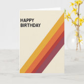 お誕生日おめでとうクリーミーな背景カード カード (黄色い花)