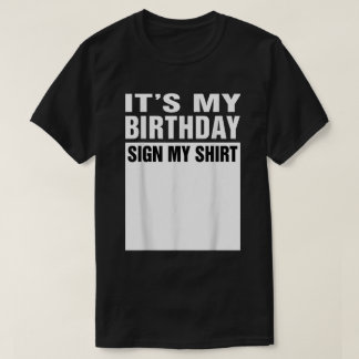 お誕生日おめでとうサインTシャツ Tシャツ