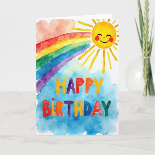 お誕生日おめでとうサンカード カード (正面)