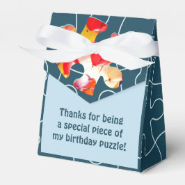 お誕生日おめでとうジグソーパズルパーティーのお礼 フェイバーボックス