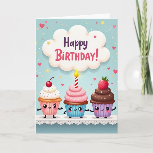 お誕生日おめでとうスカイカード カード (正面)