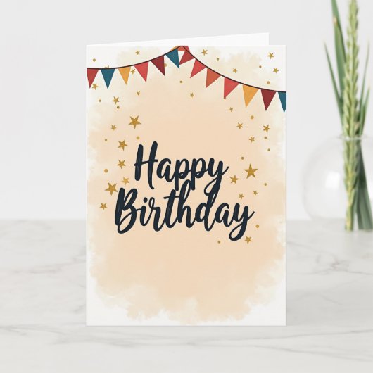 お誕生日おめでとうスタカード カード (正面)