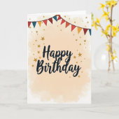お誕生日おめでとうスタカード カード (黄色い花)