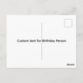 お誕生日おめでとうデザイン ポストカード (裏面)