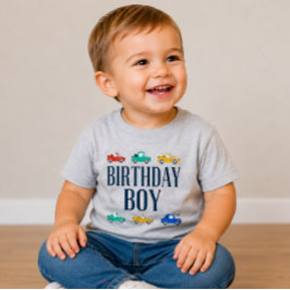 お誕生日おめでとうトランスポーテーションTシャツ トドラーTシャツ