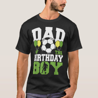 お誕生日おめでとうパパ サッカーお揃いファミリーTシャツ Tシャツ