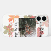 お誕生日おめでとうパパ 花の写真 I Love My Father i Case-Mate iPhoneケース (裏面 (横))