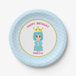 お誕生日おめでとうプリンセス ペーパープレート