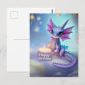 お誕生日おめでとうベイビードラゴン ポストカード (正面/裏面)
