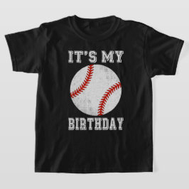 お誕生日おめでとうベースボールデザイン Tシャツ