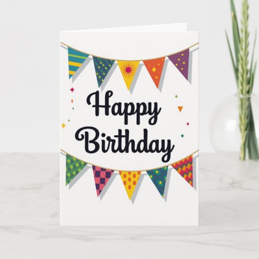 お誕生日おめでとうペナントカード カード (正面)