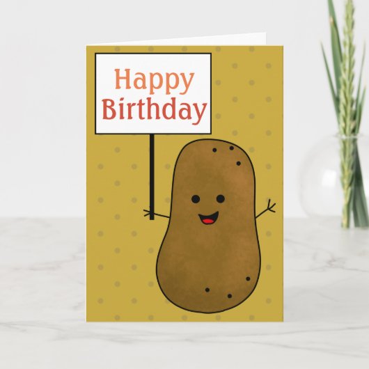 お誕生日おめでとうポテト カード (正面)