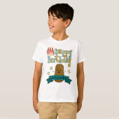 お誕生日おめでとうポテト パーソナライズデザイン Tシャツ (正面フル)