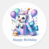 お誕生日おめでとうポニー ステッカー (正面)