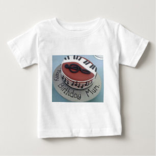 お誕生日おめでとうママケーキ ベビーTシャツ
