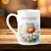 お誕生日おめでとうママ ボーンチャイナマグカップ
