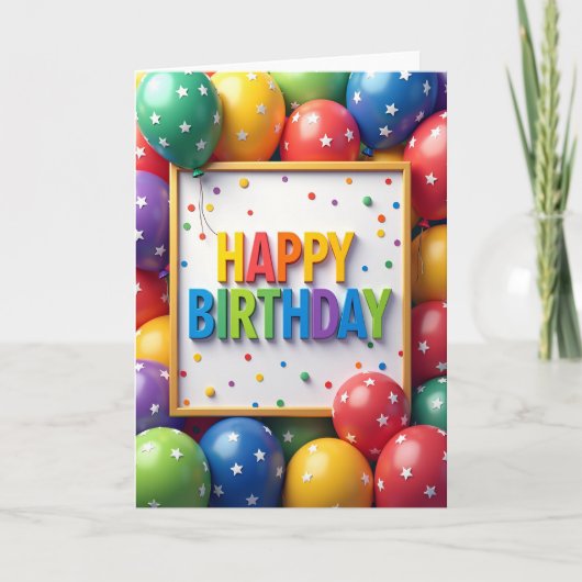 お誕生日おめでとうレターカード カード (正面)