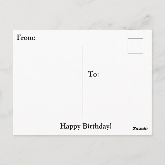 お誕生日おめでとう山羊座 占星術 星占い ポストカード (裏面)