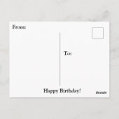 お誕生日おめでとう山羊座 占星術 黄道十二宮 ポストカード (裏面)